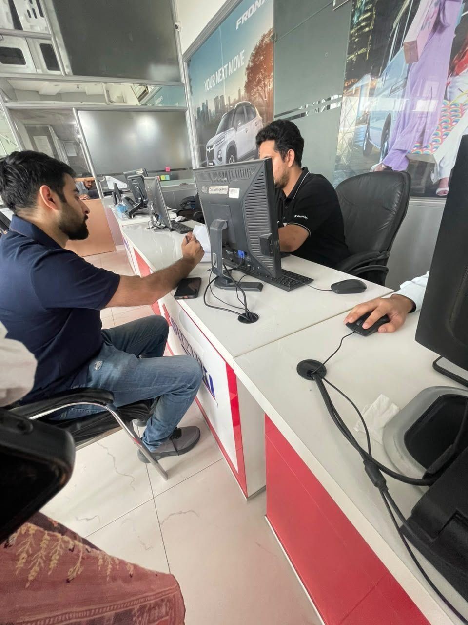 Suzuki showroom interior, DHA Service Lane Kamahan Interchange Lahore